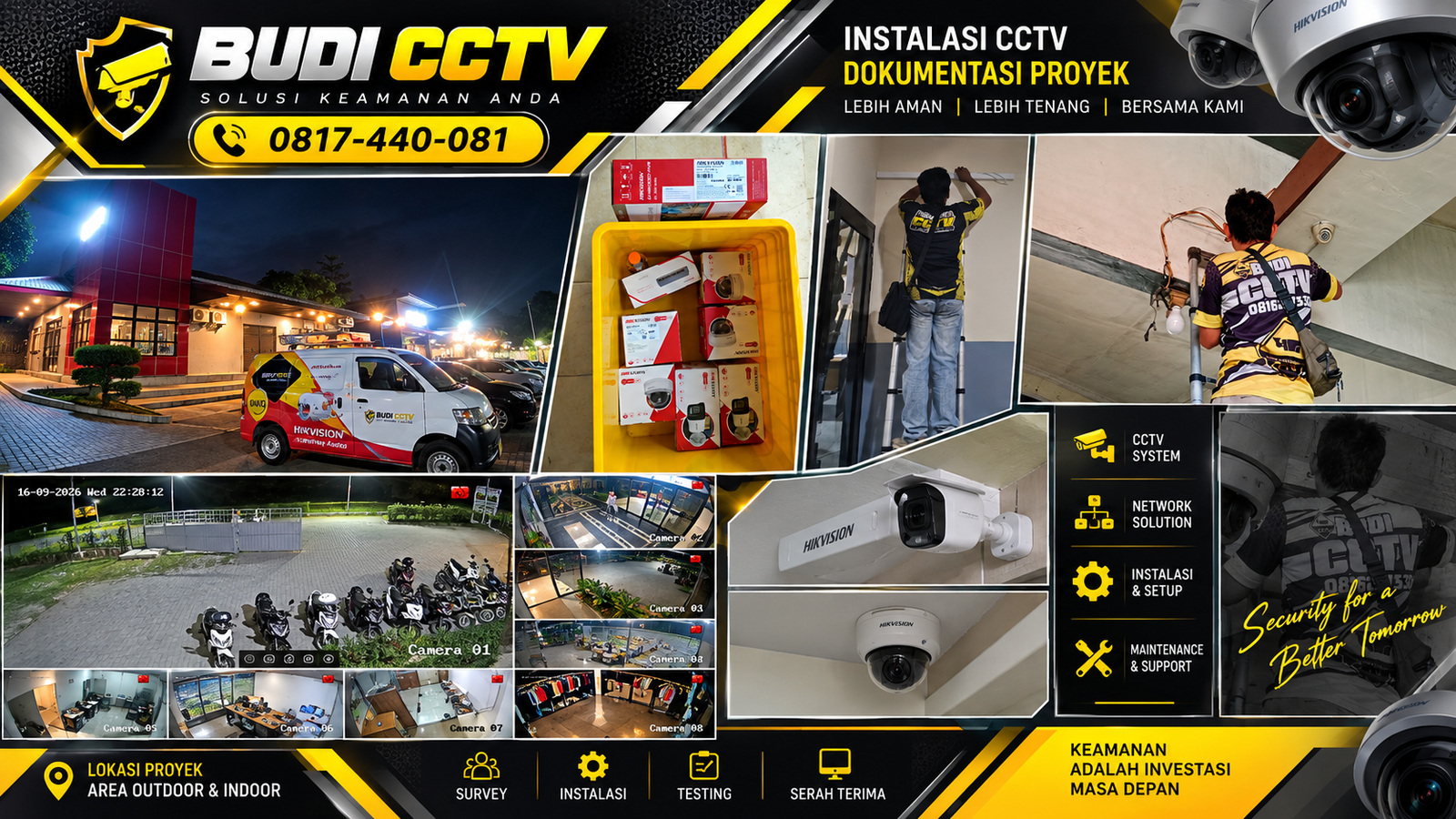 Pemasangan CCTV Hikvision Kafe Pemalang, Sistem Fleksibel