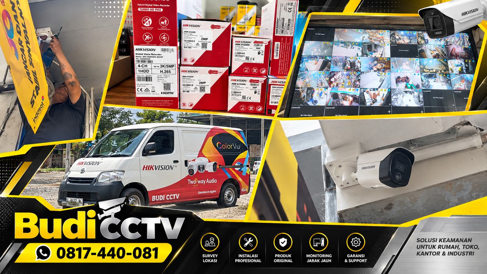 Pemasangan CCTV Gudang di Pemalang Menggunakan Hikvision dengan Standar Kerapian