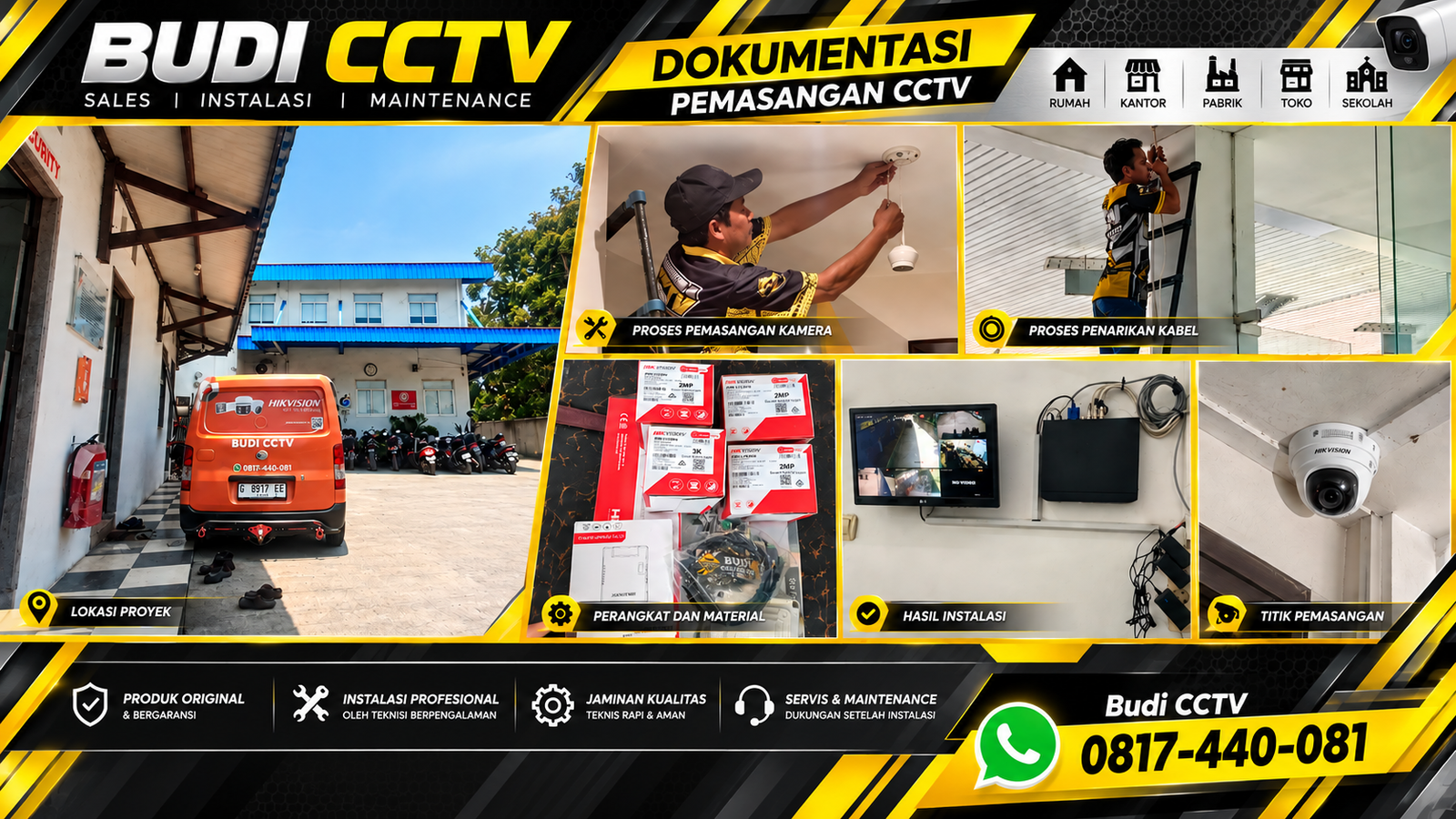 Pemasangan CCTV Hikvision Pabrik Pemalang dengan Adaptasi Teknologi Modern