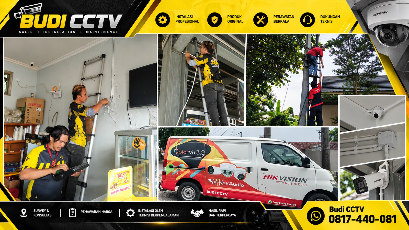 Pemasangan CCTV Hikvision Pemalang dengan Dukungan Purna Jual untuk Toko Sembako