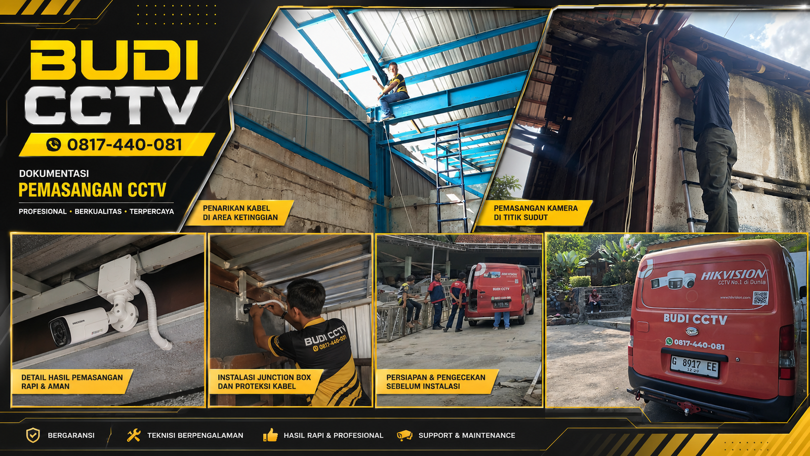Instalasi CCTV Pabrik Tegal, Sistem Siap Dikembangkan dengan Hikvision