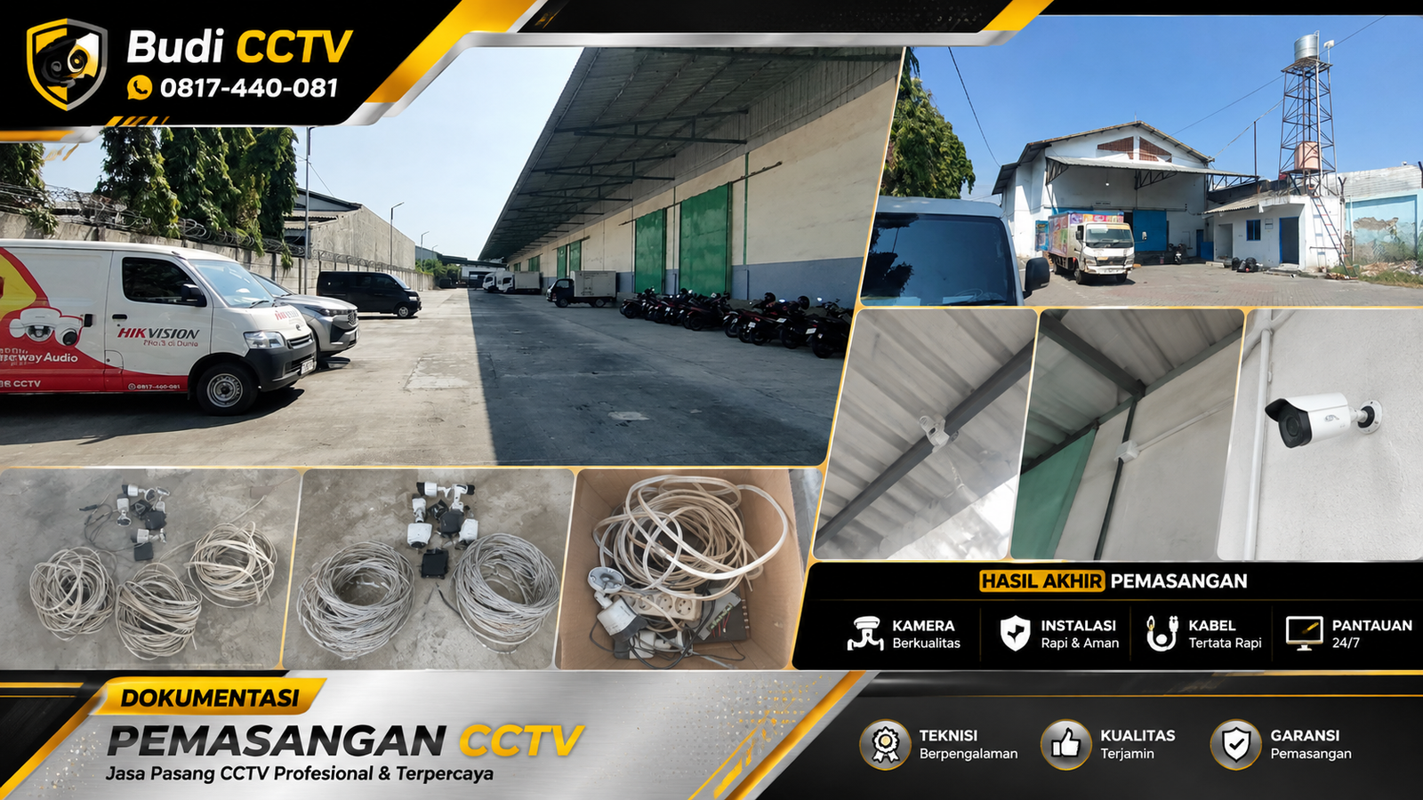 Pemasangan CCTV Hikvision, Ketenangan Pemilik Usaha Tegal